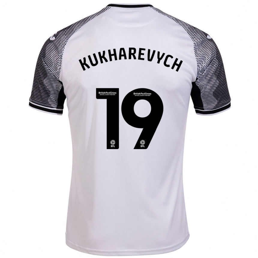 Women Football Mykola Kukharevych #19 White Home Jersey 2023/24 T-Shirt Canada