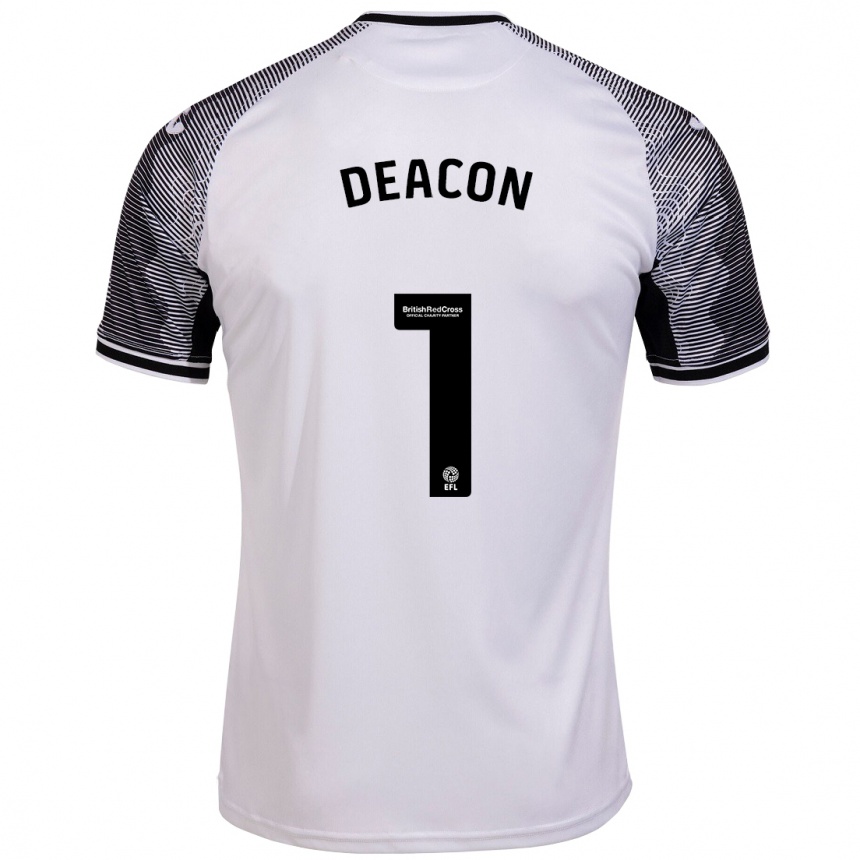 Women Football Chelsea Deacon #1 White Home Jersey 2023/24 T-Shirt Canada