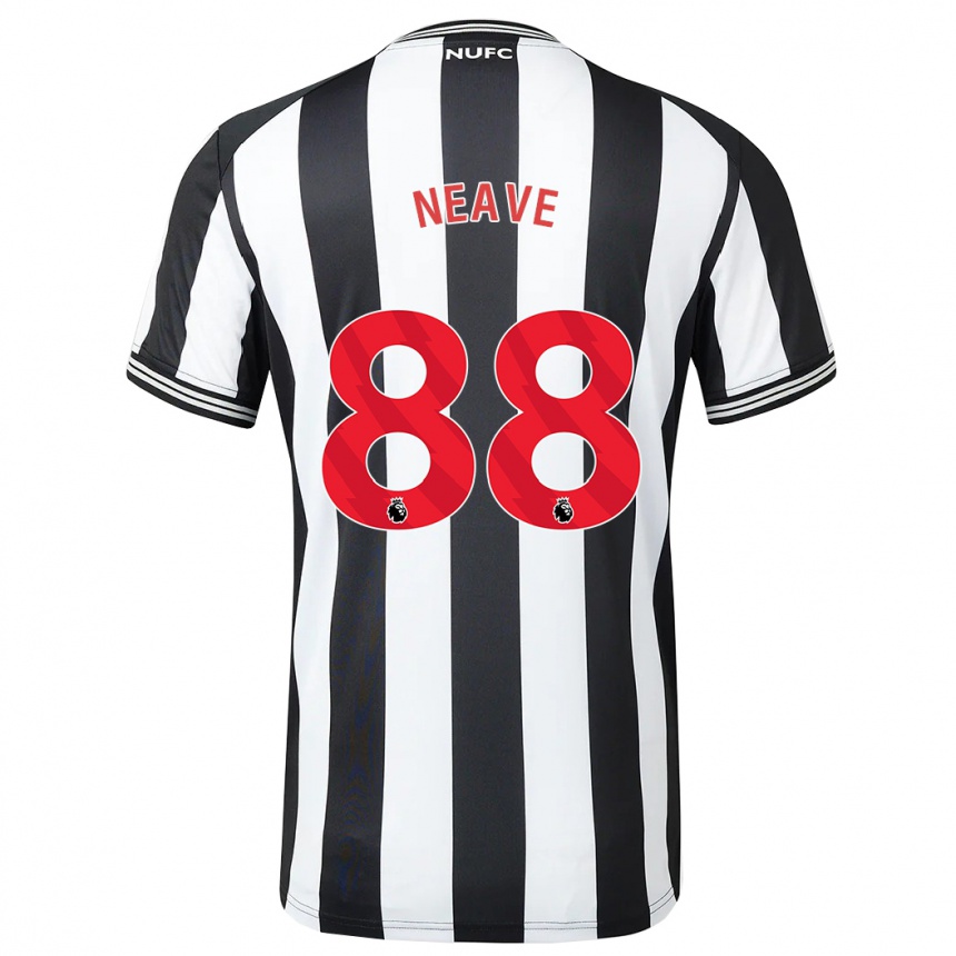 Women Football Sean Neave #88 Black White Home Jersey 2023/24 T-Shirt Canada