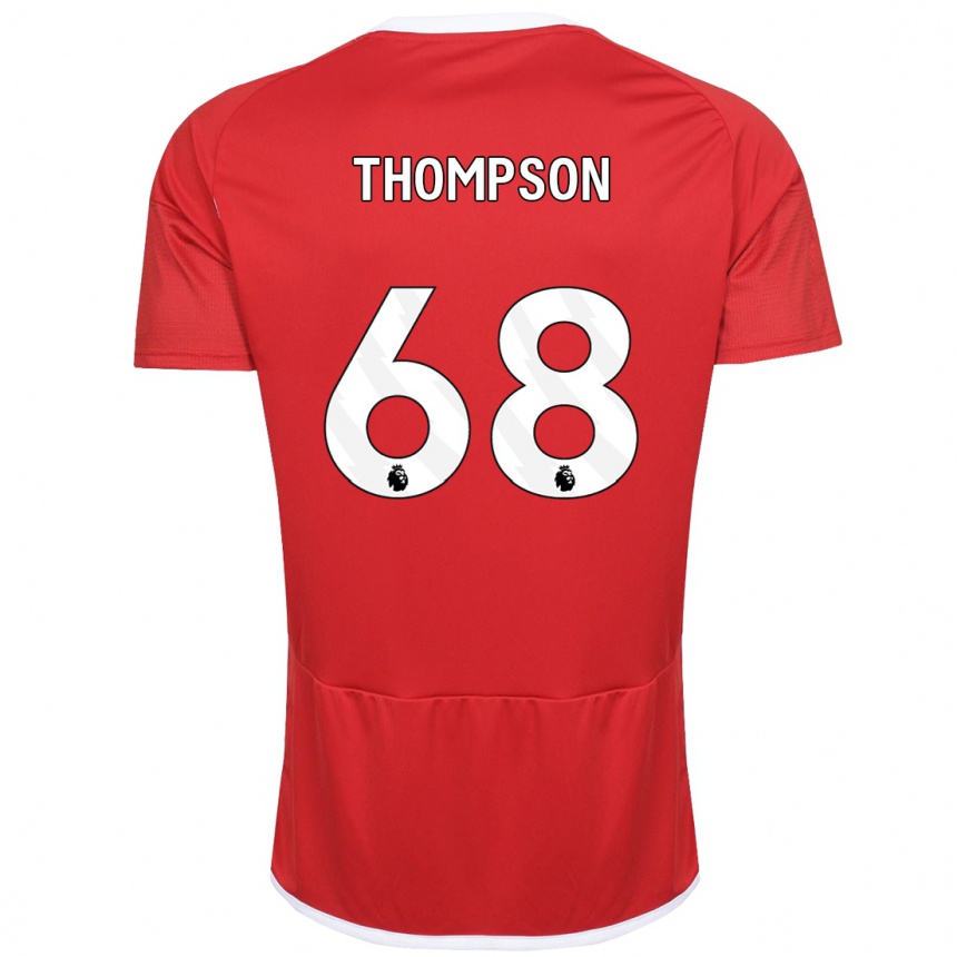 Femme Football Maillot Jack Thompson #68 Rouge Tenues Domicile 2023/24 Canada