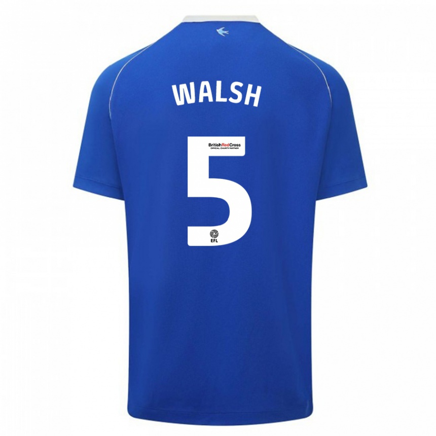 Women Football Siobhan Walsh #5 Blue Home Jersey 2023/24 T-Shirt Canada