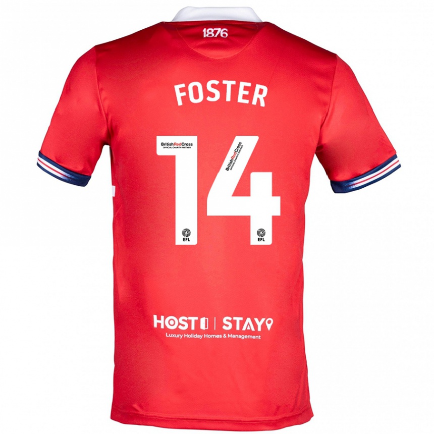 Femme Football Maillot Emma Foster #14 Rouge Tenues Domicile 2023/24 Canada