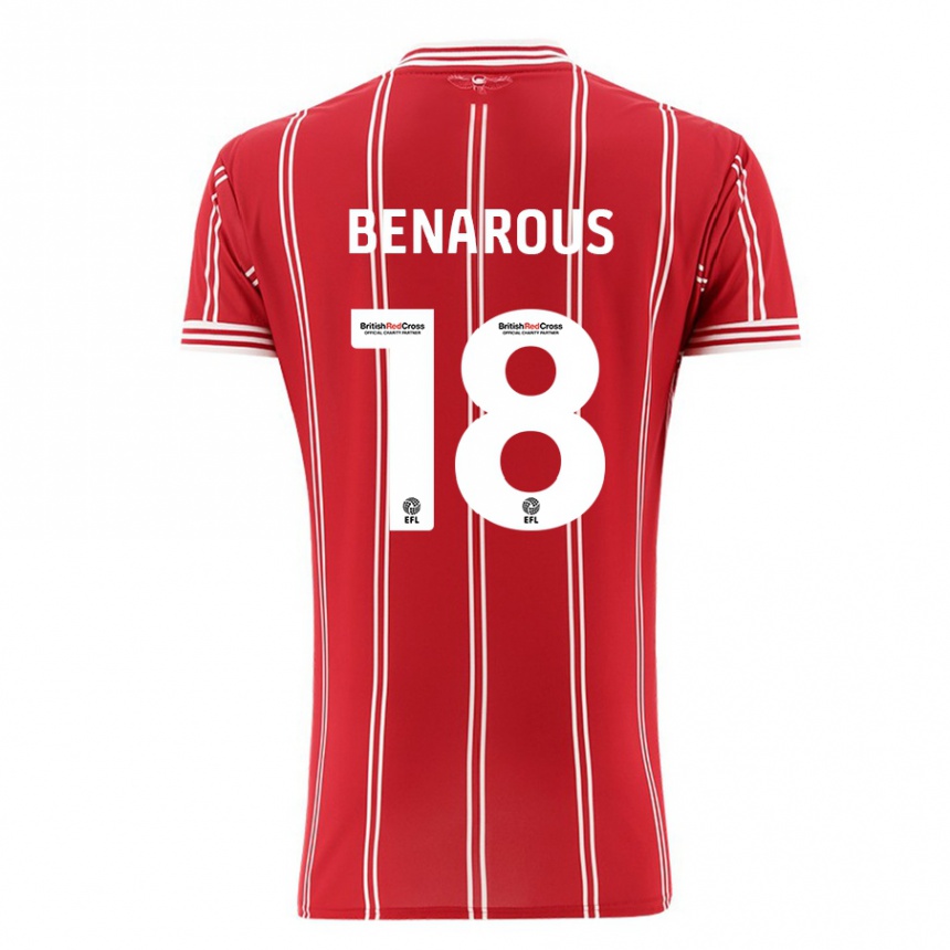 Femme Football Maillot Ayman Benarous #18 Rouge Tenues Domicile 2023/24 Canada