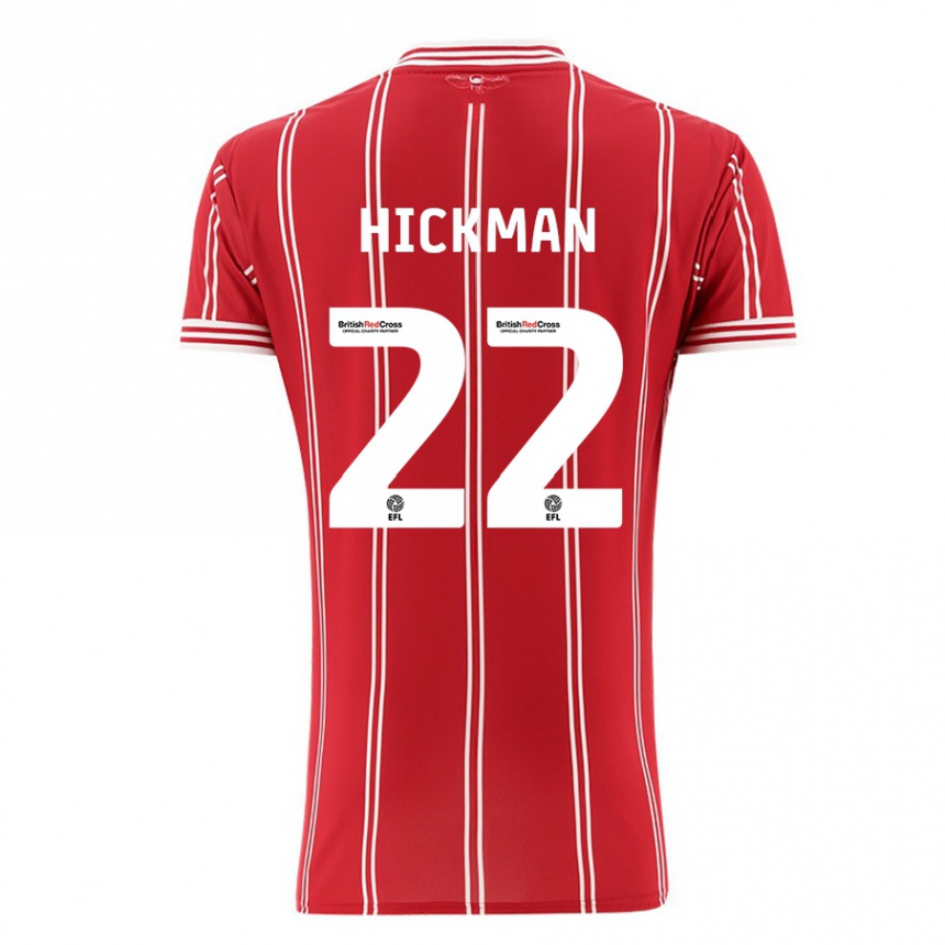 Women Football Taylor Gardner-Hickman #22 Red Home Jersey 2023/24 T-Shirt Canada