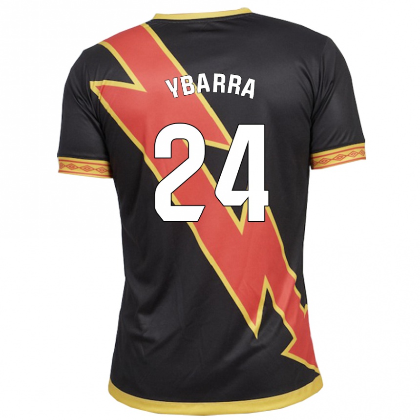 Women Football Juan Ybarra #24 Black Away Jersey 2023/24 T-Shirt Canada