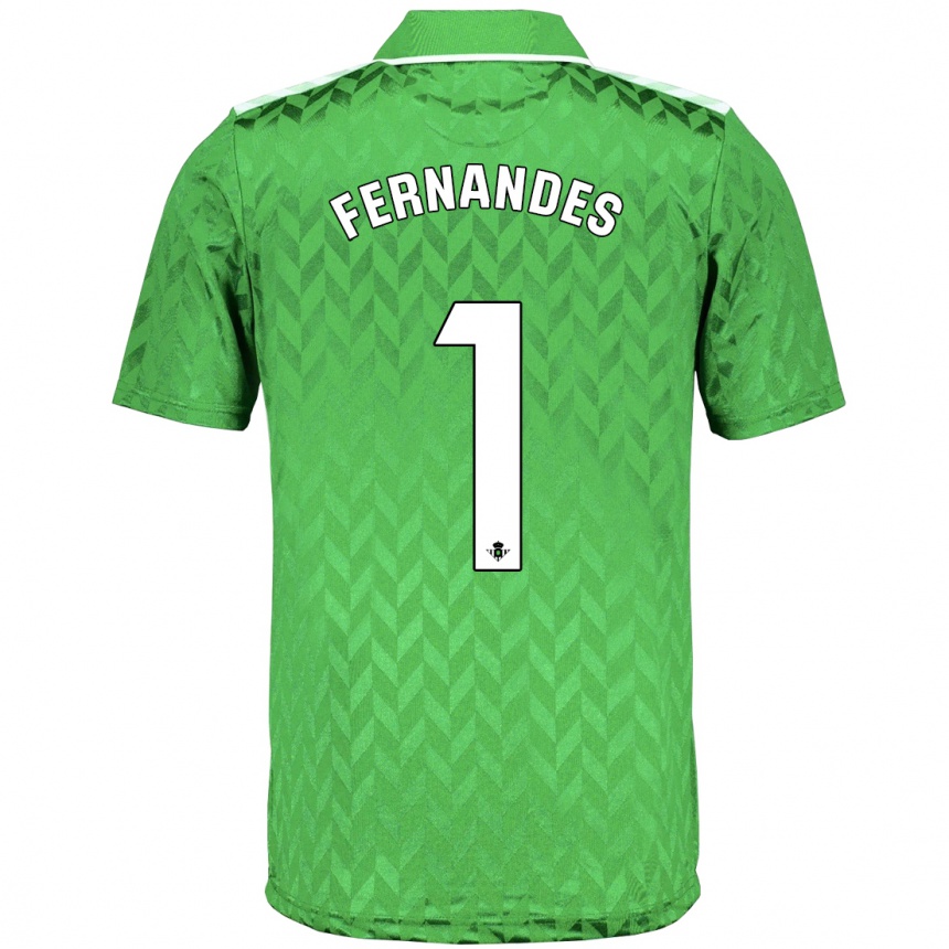 Women Football Guilherme Fernandes #1 Green Away Jersey 2023/24 T-Shirt Canada