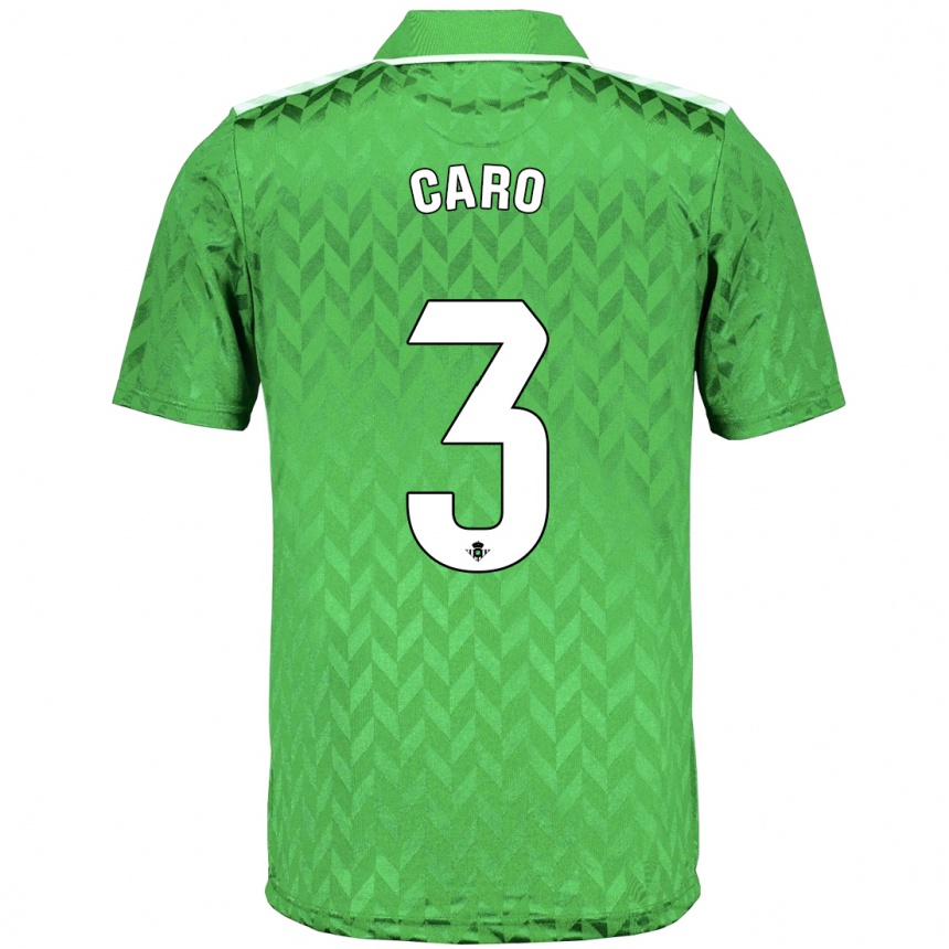 Women Football Andrés Caro #3 Green Away Jersey 2023/24 T-Shirt Canada