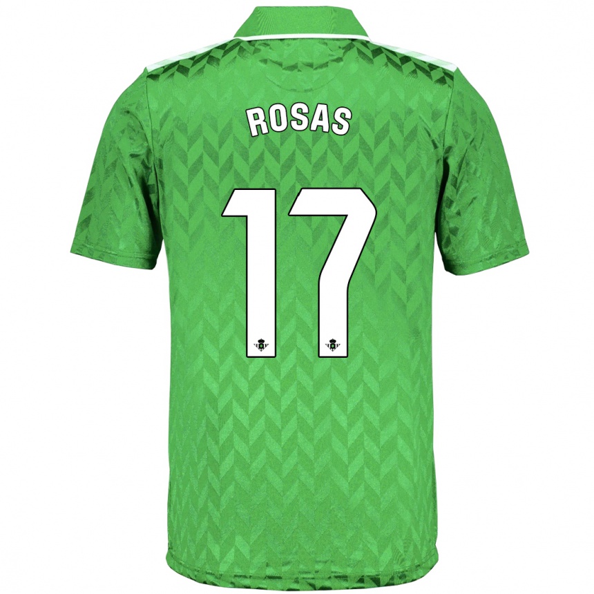 Women Football Berto Rosas #17 Green Away Jersey 2023/24 T-Shirt Canada