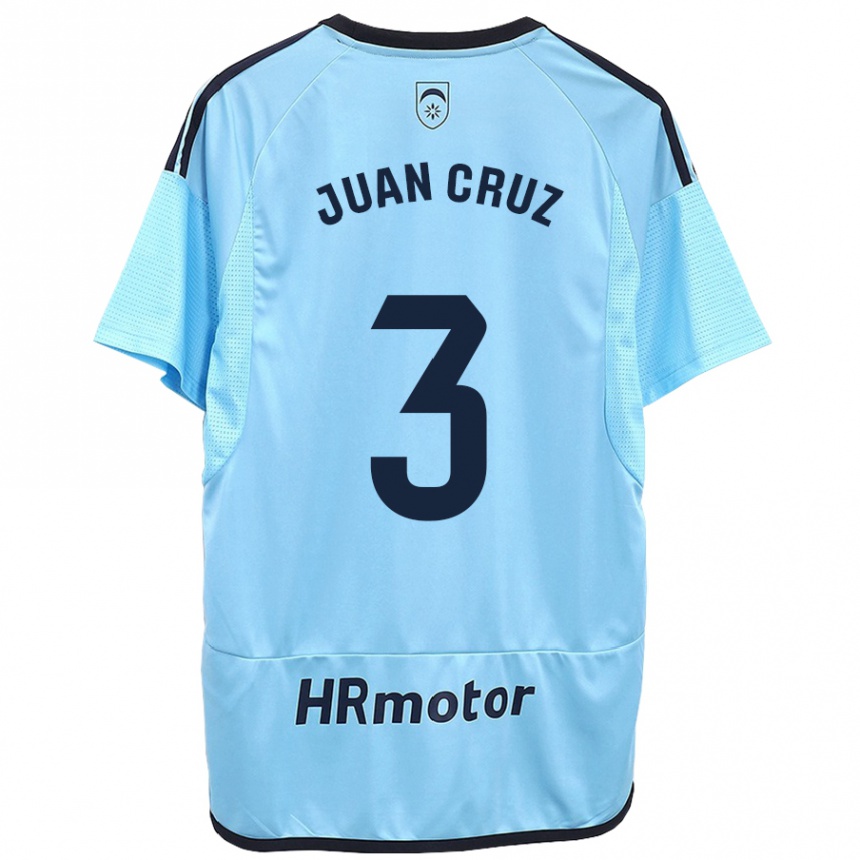 Women Football Juan Cruz #3 Blue Away Jersey 2023/24 T-Shirt Canada