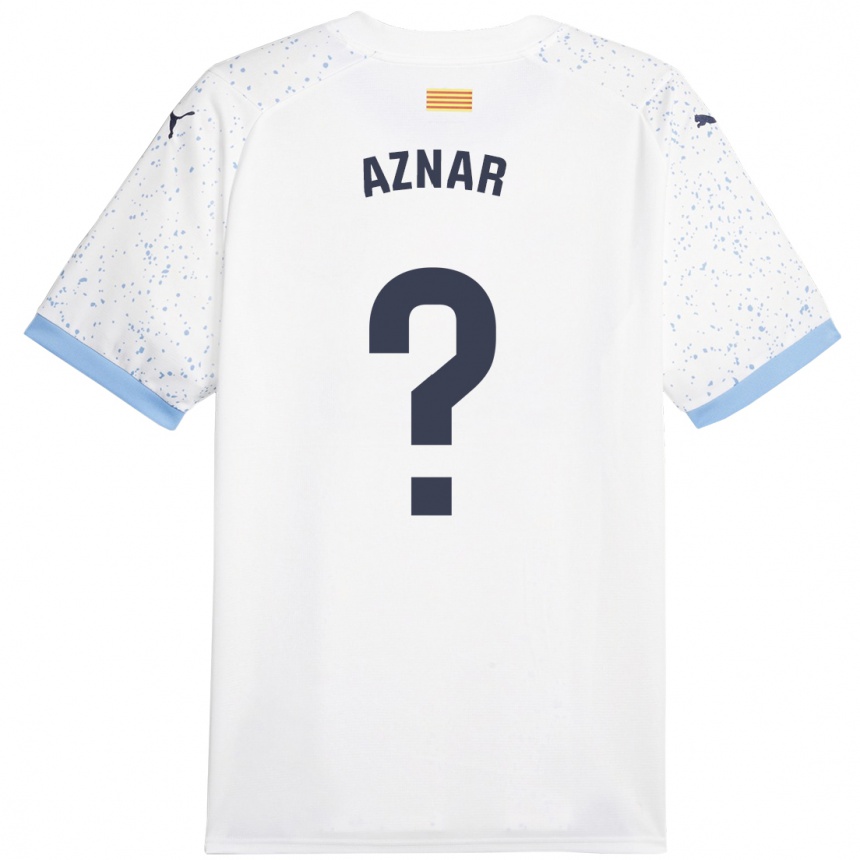 Women Football Marc Aznar #0 White Away Jersey 2023/24 T-Shirt Canada