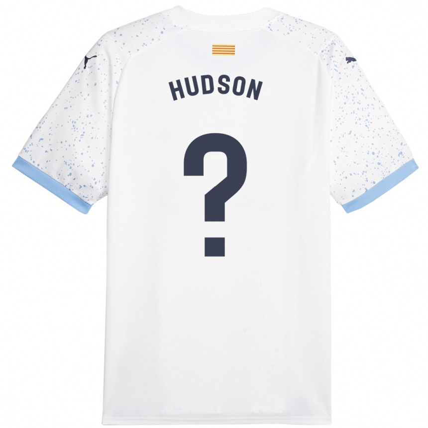 Women Football Hudson #0 White Away Jersey 2023/24 T-Shirt Canada