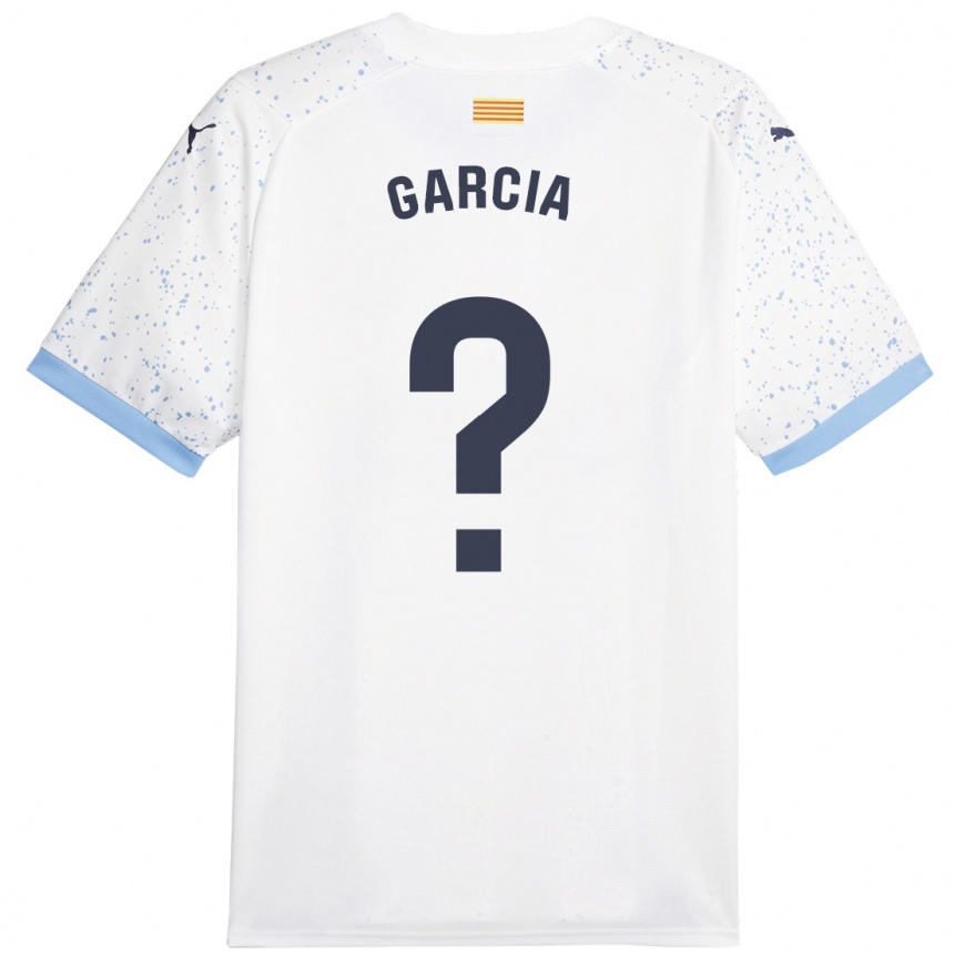 Women Football Enric García #0 White Away Jersey 2023/24 T-Shirt Canada