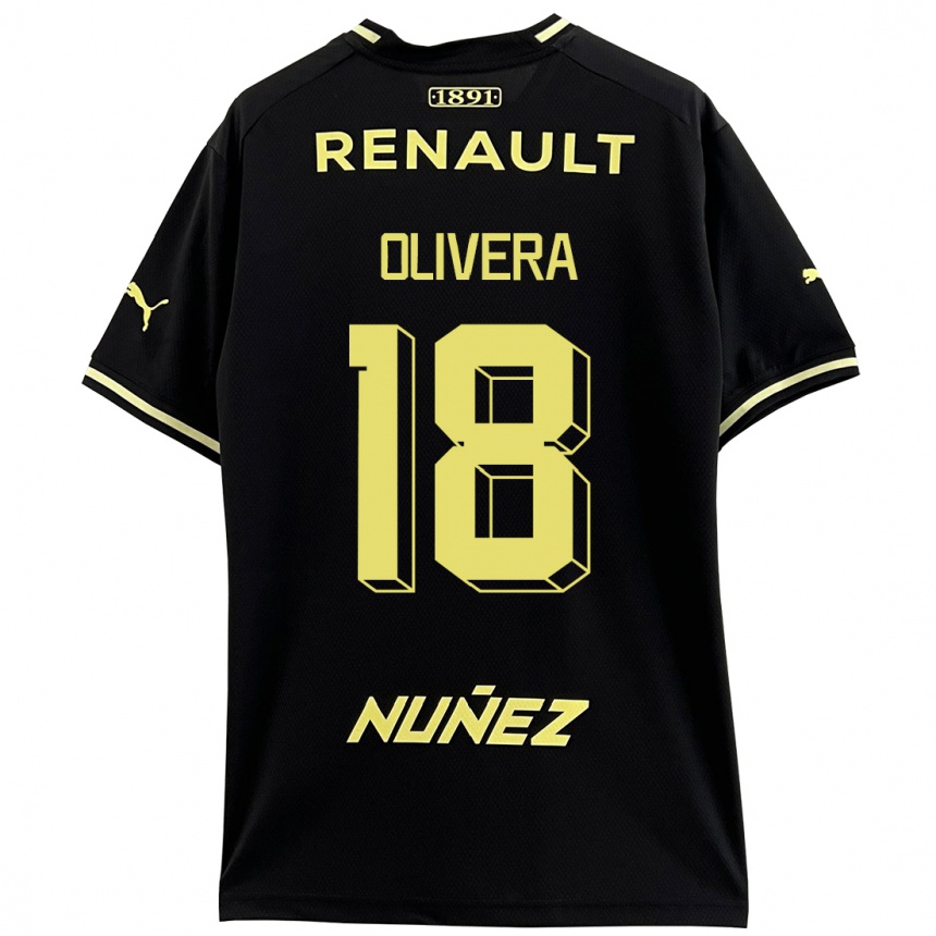 Femme Football Maillot Maximiliano Olivera #18 Noir Tenues Extérieur 2023/24 Canada