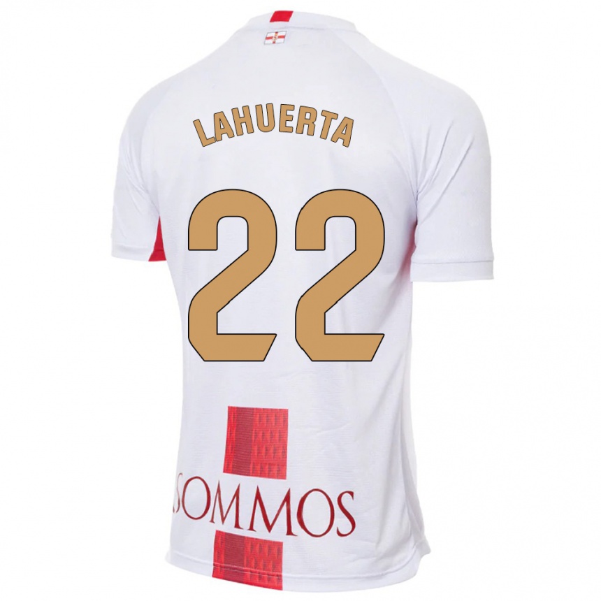 Women Football Gema Lahuerta #22 White Away Jersey 2023/24 T-Shirt Canada