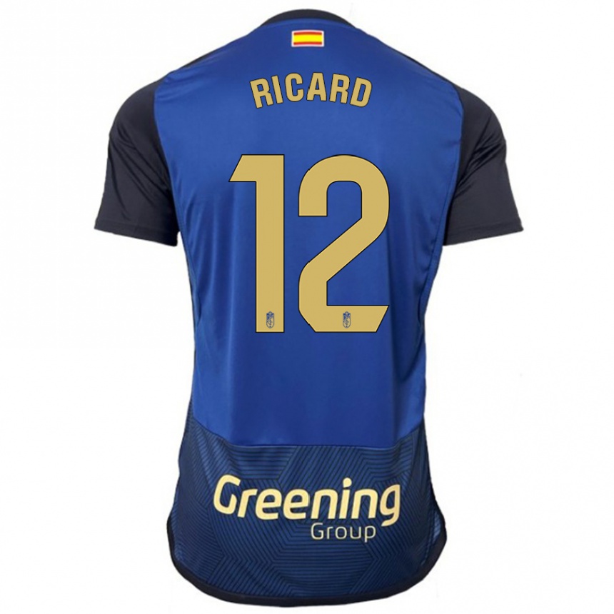 Women Football Ricard Sanchez #12 Navy Away Jersey 2023/24 T-Shirt Canada