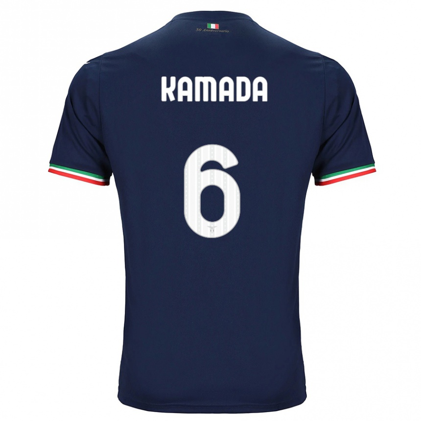 Women Football Daichi Kamada #6 Navy Away Jersey 2023/24 T-Shirt Canada