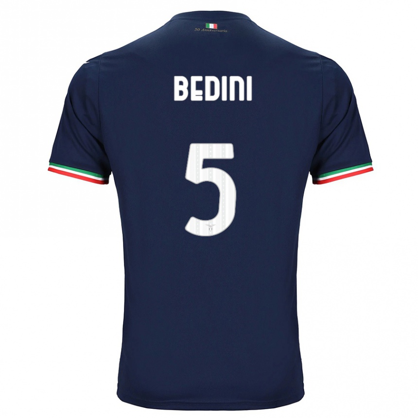 Femme Football Maillot Filippo Bedini #5 Marin Tenues Extérieur 2023/24 Canada