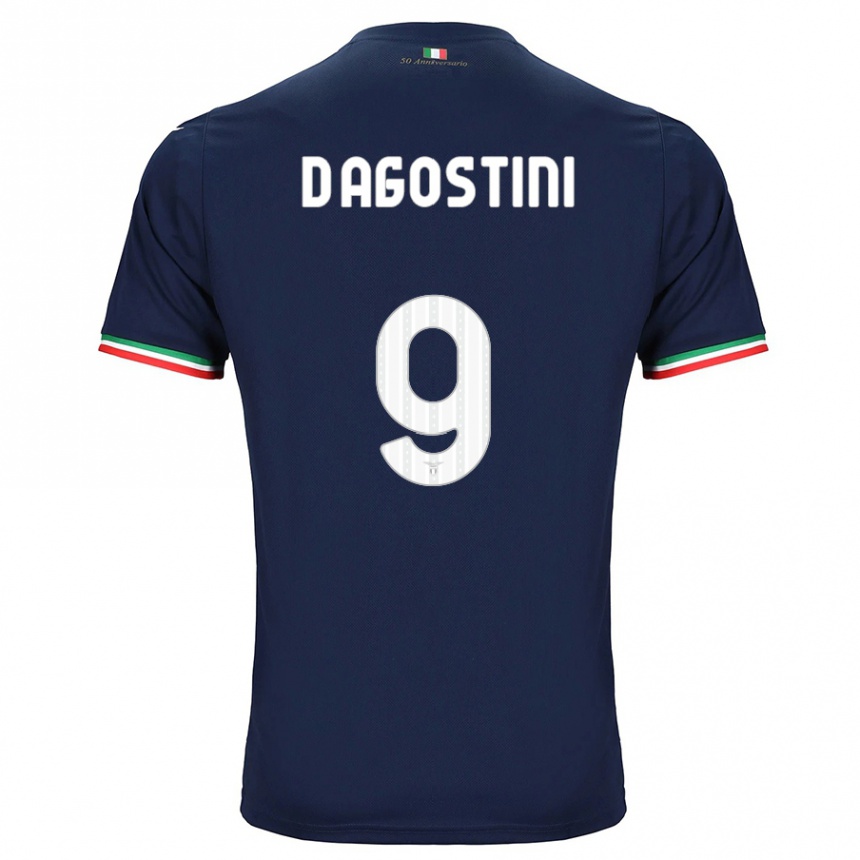 Femme Football Maillot Lorenzo D'agostini #9 Marin Tenues Extérieur 2023/24 Canada