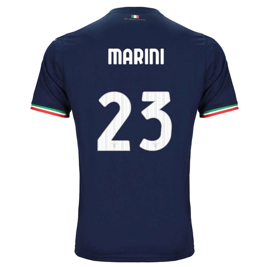 Women Football Matteo Marini #23 Navy Away Jersey 2023/24 T-Shirt Canada