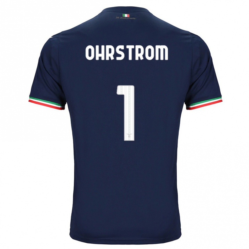 Women Football Stephanie Ohrstrom #1 Navy Away Jersey 2023/24 T-Shirt Canada