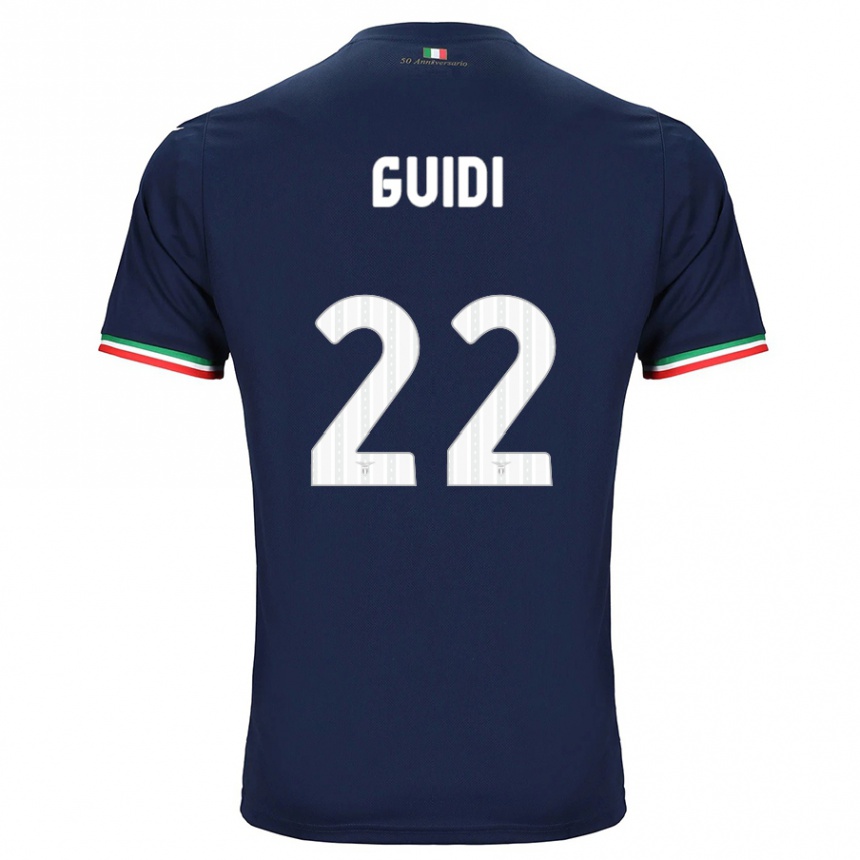 Women Football Emma Guidi #22 Navy Away Jersey 2023/24 T-Shirt Canada