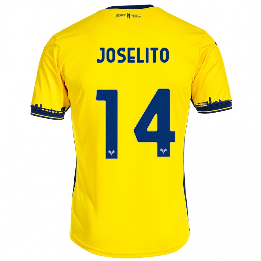 Women Football Joselito #14 Yellow Away Jersey 2023/24 T-Shirt Canada