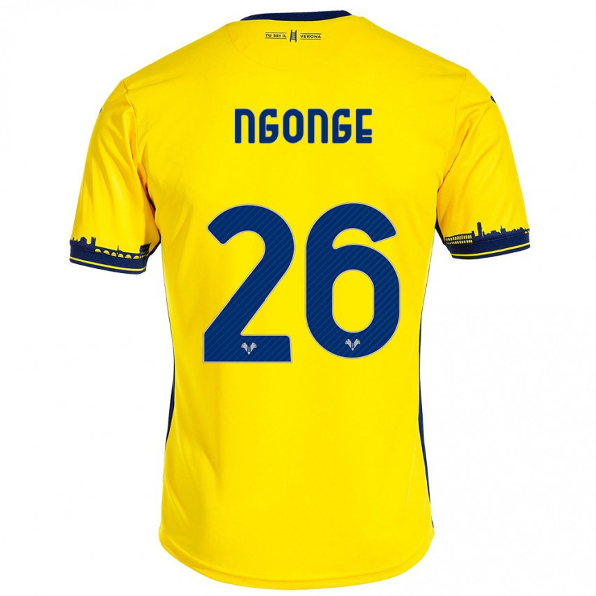 Femme Football Maillot Cyril Ngonge #26 Jaune Tenues Extérieur 2023/24 Canada