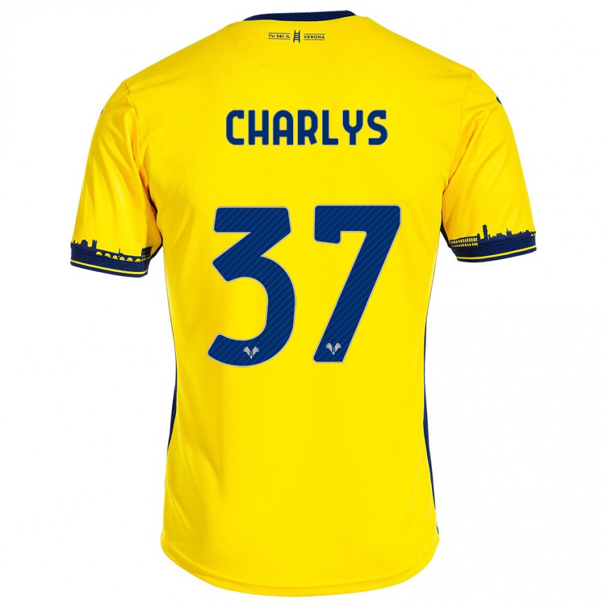 Women Football Charlys #37 Yellow Away Jersey 2023/24 T-Shirt Canada