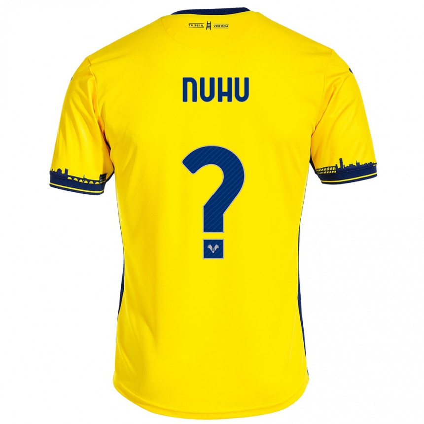 Women Football Obed Nuhu #0 Yellow Away Jersey 2023/24 T-Shirt Canada