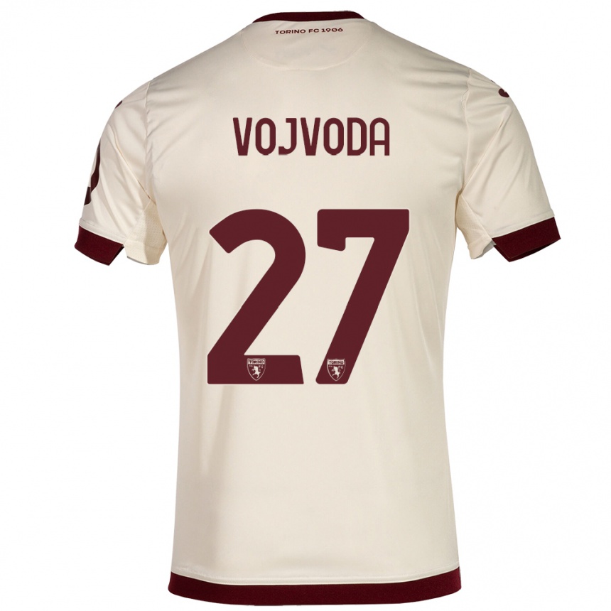 Women Football Mërgim Vojvoda #27 Champagne Away Jersey 2023/24 T-Shirt Canada