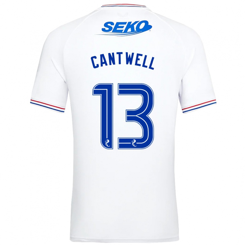 Women Football Todd Cantwell #13 White Away Jersey 2023/24 T-Shirt Canada