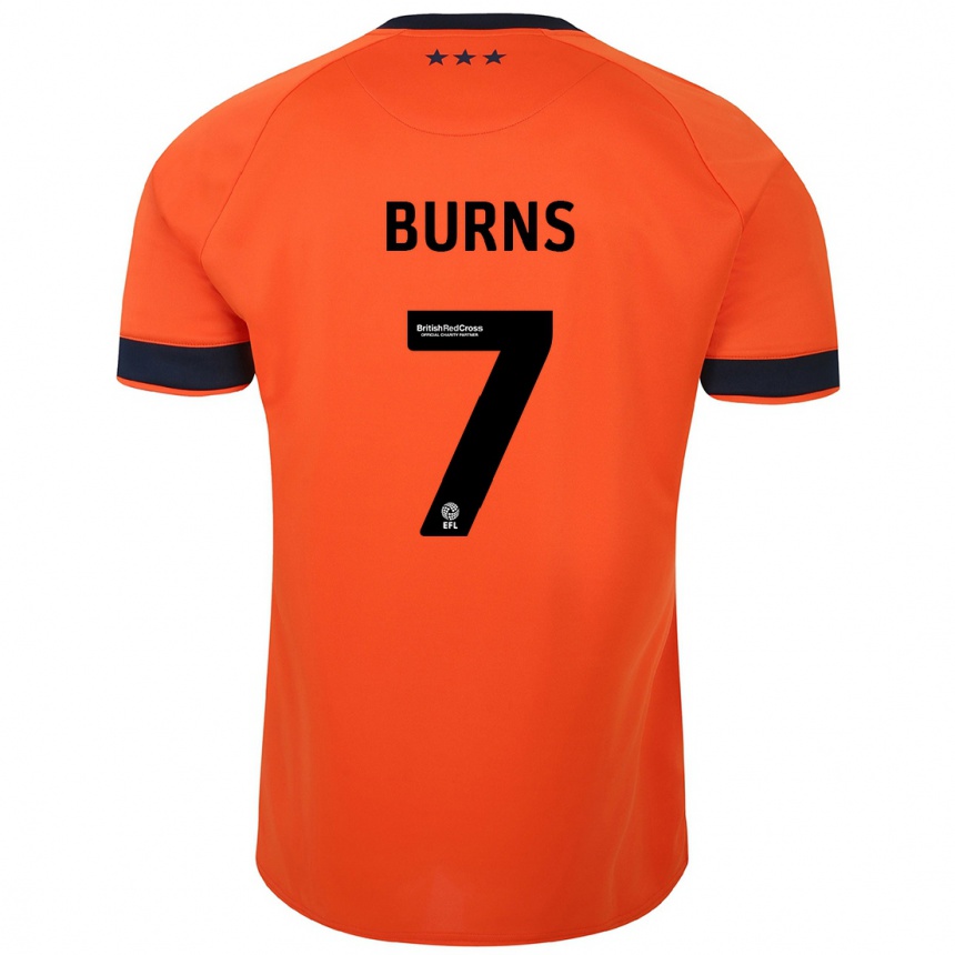 Women Football Wes Burns #7 Orange Away Jersey 2023/24 T-Shirt Canada