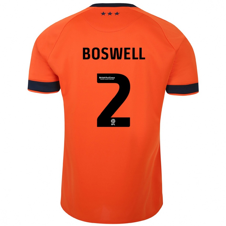 Women Football Maria Boswell #2 Orange Away Jersey 2023/24 T-Shirt Canada