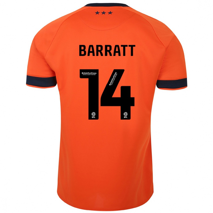 Women Football Zoe Barratt #14 Orange Away Jersey 2023/24 T-Shirt Canada