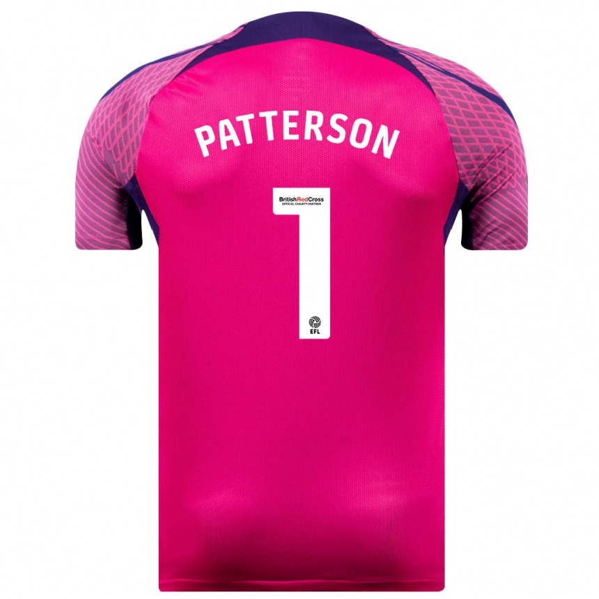 Women Football Anthony Patterson #1 Purple Away Jersey 2023/24 T-Shirt Canada