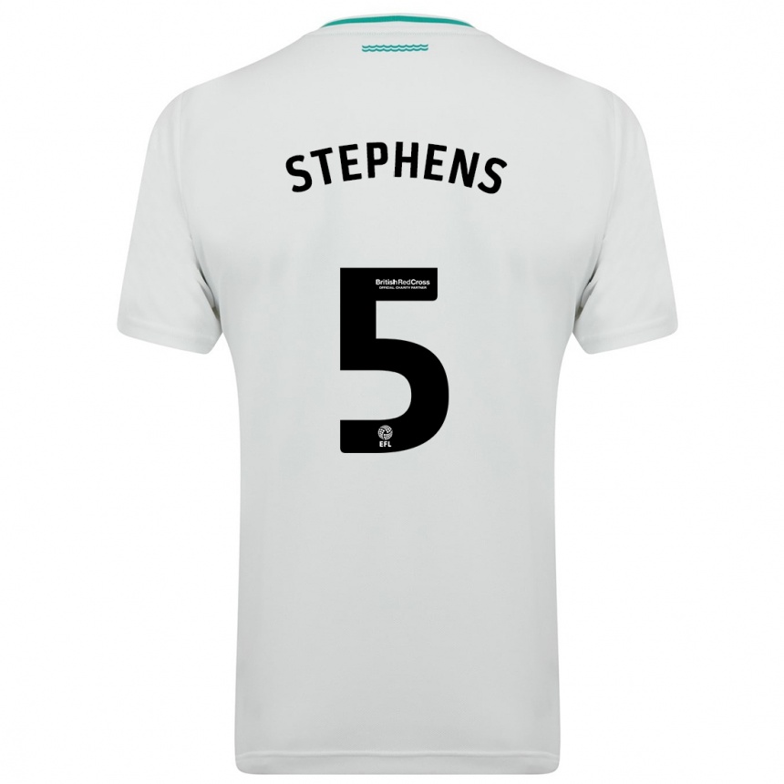 Women Football Jack Stephens #5 White Away Jersey 2023/24 T-Shirt Canada