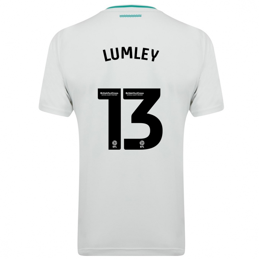 Women Football Joe Lumley #13 White Away Jersey 2023/24 T-Shirt Canada