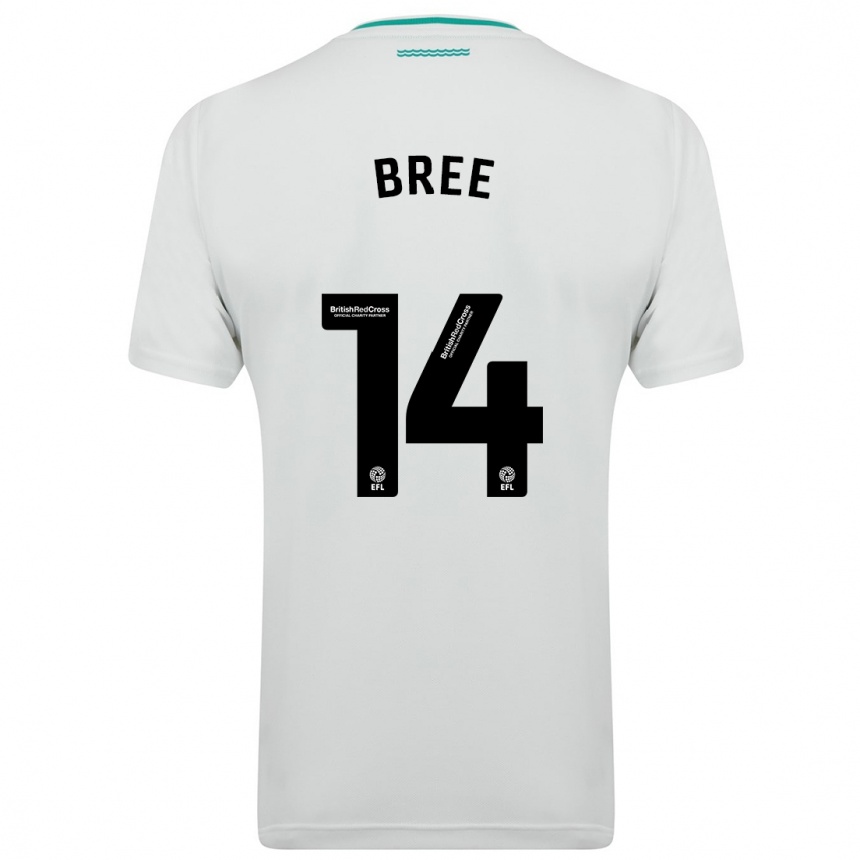 Women Football James Bree #14 White Away Jersey 2023/24 T-Shirt Canada