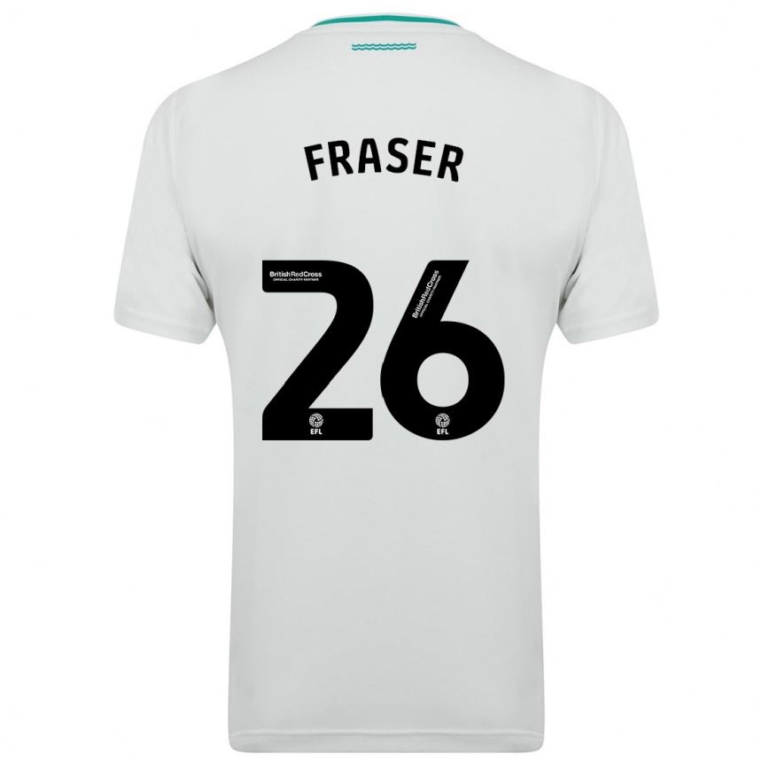 Women Football Ryan Fraser #26 White Away Jersey 2023/24 T-Shirt Canada