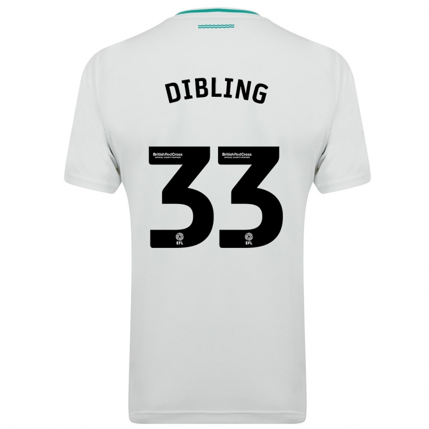 Women Football Tyler Dibling #33 White Away Jersey 2023/24 T-Shirt Canada