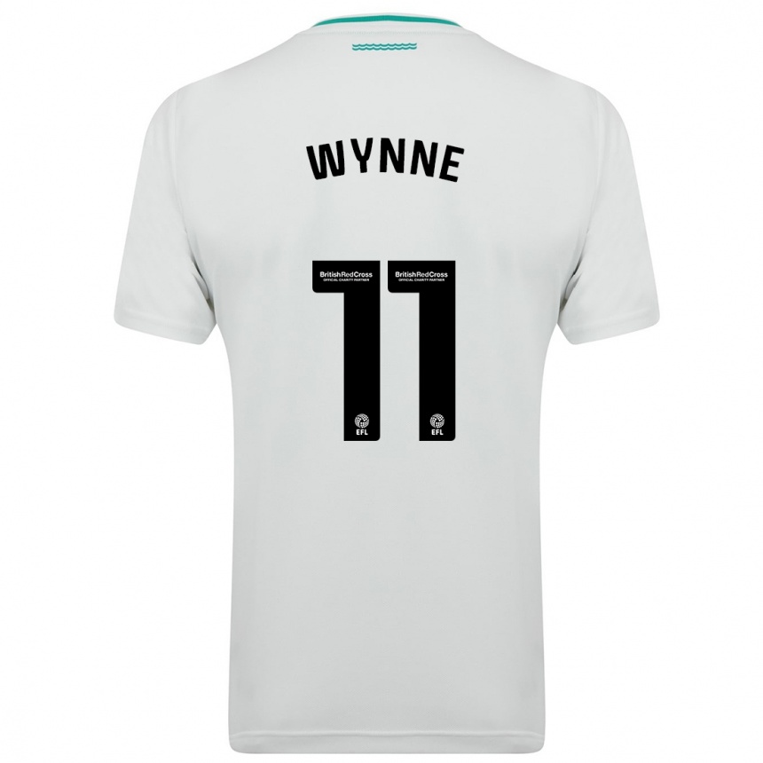 Women Football Megan Wynne #11 White Away Jersey 2023/24 T-Shirt Canada