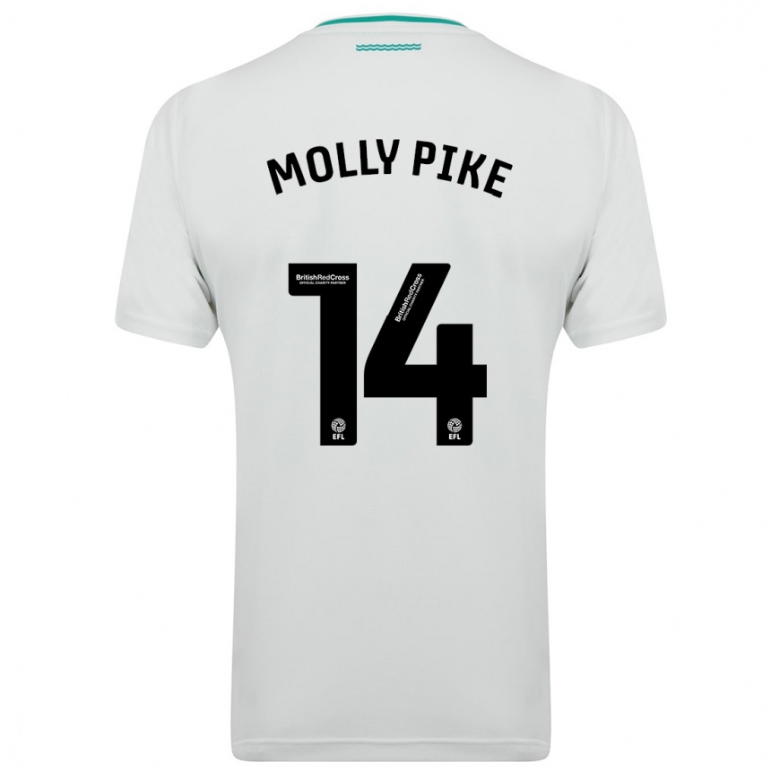 Women Football Molly Pike #14 White Away Jersey 2023/24 T-Shirt Canada