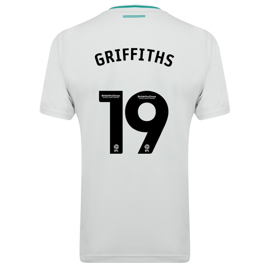 Women Football Alice Griffiths #19 White Away Jersey 2023/24 T-Shirt Canada