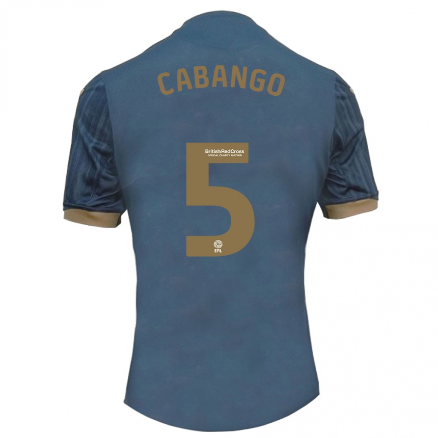 Femme Football Maillot Ben Cabango #5 Sarcelle Foncée Tenues Extérieur 2023/24 Canada