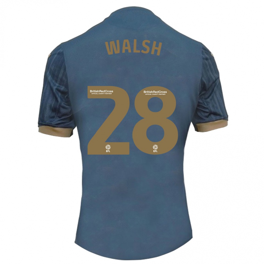 Women Football Liam Walsh #28 Dark Teal Away Jersey 2023/24 T-Shirt Canada