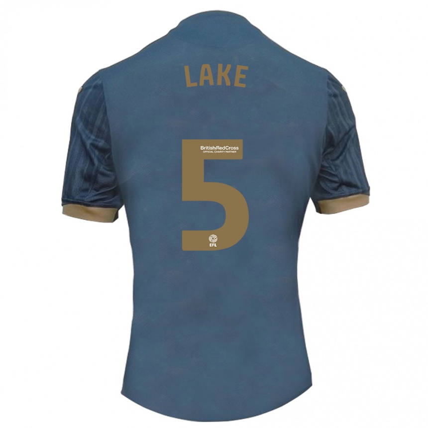 Femme Football Maillot Ellie Lake #5 Sarcelle Foncée Tenues Extérieur 2023/24 Canada