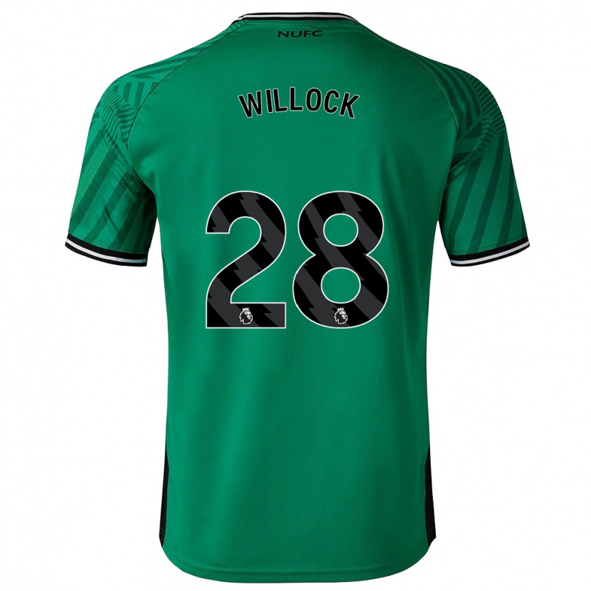 Women Football Joe Willock #28 Green Away Jersey 2023/24 T-Shirt Canada