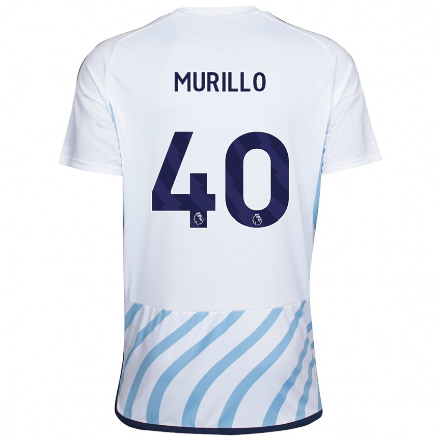 Femme Football Maillot Murillo #40 Blanc Bleu Tenues Extérieur 2023/24 Canada