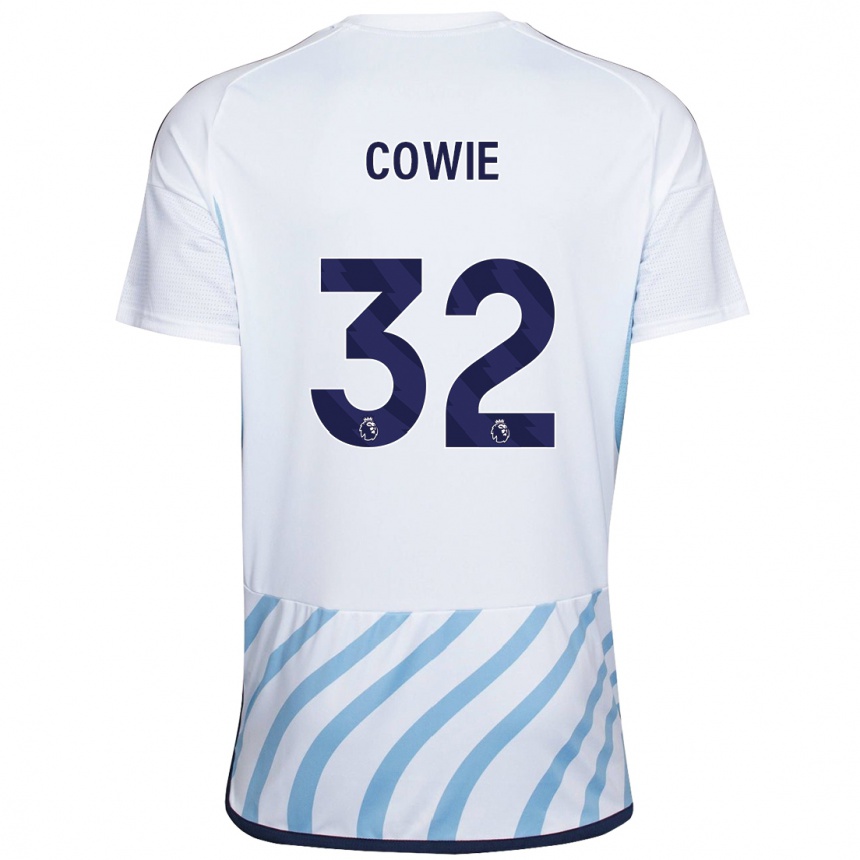 Femme Football Maillot Abi Cowie #32 Blanc Bleu Tenues Extérieur 2023/24 Canada