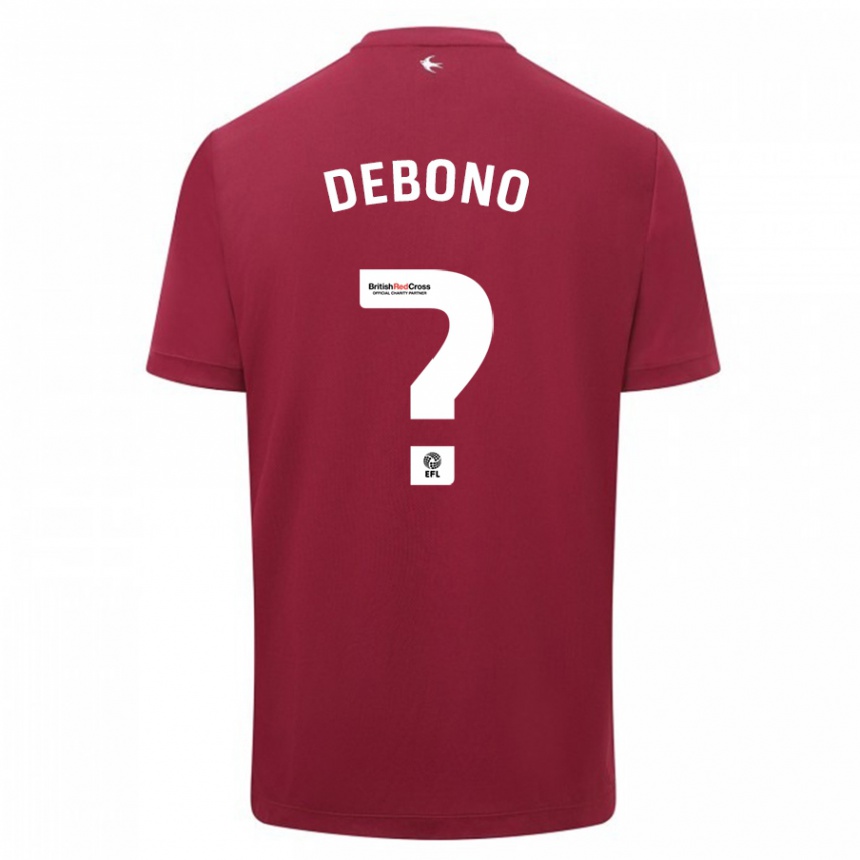 Women Football Alyas Debono #0 Red Away Jersey 2023/24 T-Shirt Canada